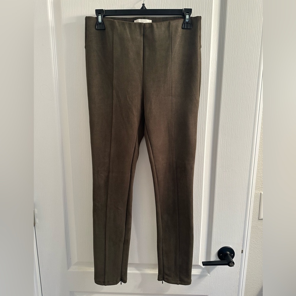 NWOT Womens Anthropologie dark green skinny tight leggings pants size 29